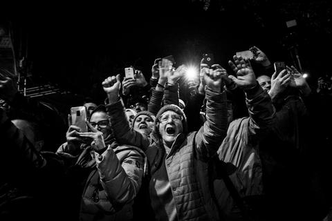 Supporters of the Five Star Movement leader Luigi Di Maio in his hometown Pomigliano d’Arco;
Vox Populi
2018
© Gianni Cipriano